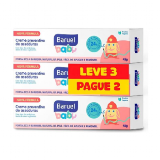 KIT CREME ASSADURA BARUEL BABY LEVE 3 PAGUE 2 45G CADA
