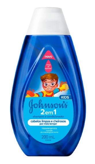 SHAMPOO E CONDICIONADOR JOHSONS KIDS 2 EM 1 200ML