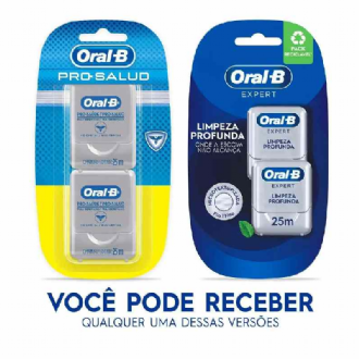 KIT FIO DENTAL ORAL B COM 2 UNID DE 25M CADA