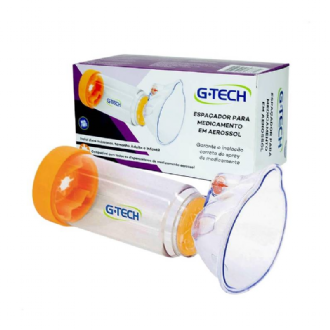 ESPA�ADOR G-TECH CLEAR COM DUAS MASCARAS ADULTO/INFANTIL PVC