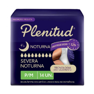 Fralda Geri�trica Noturna Plenitud Premium Comfort G/Xg 14 Unidades