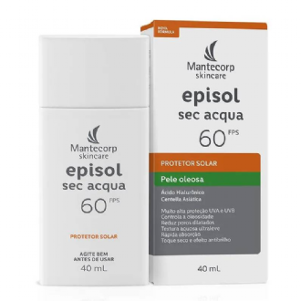 Protetor Solar Facial Mantecorp Episol Sec Acqua FPS60 40ml