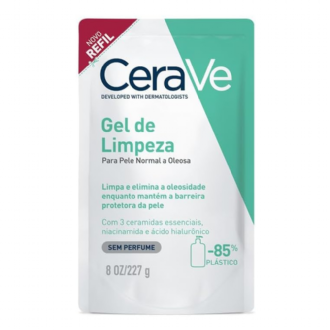 GEL DE LIMPEZA CERAVE SEM PERFUME REFIL 227G