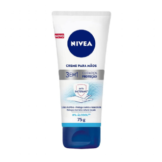 CREME PARA AS M�OS NIVEA 3X1 A��O ANTIBACTERIANA 75G