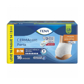 FRALDA GERIATRICA TENA PANTS DERMACARE P/M 16 UN