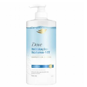SHAMPOO DOVE HIDRATAO + HIALURON-VIT PUMP 600ML