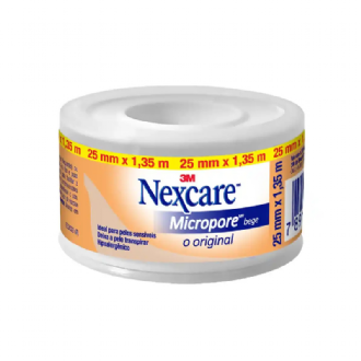 Fita Micropore Bege Nexcare 25mm X 1,35m