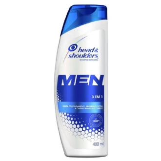 SHAMPOO HEAD & SHOULDERS MEN ANTICASPA 3 EM 1 400ML