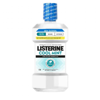 ENXAGUANTE BUCAL ANTISSEPTICO LISTERINE COOL MINT EXTRA SUAVE  SEM ALCOOL 500ML
