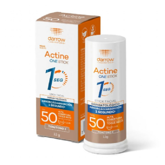 Protetor Solar Facial em Bast�o Darrow Multifuncional Actine One Stick FPS 50 Tom 2 13g
