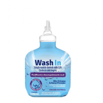 WASH IN SOLUO NEBULIZAO E LAVAGEM DE FERIMENTOS CLORETO SDIO 0,9% 100ML