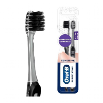 KIT ESCOVA DE DENTE ORAL-B 3D WHITE WHITENING THERAPY PURIFICATION - 2 UNIDADES