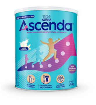 F�rmula Infantil Ascenda Nestl� Baunilha 3 a 10 anos 364g