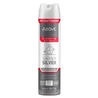 DESODORANTE ABOVE AEROSOL SHINE SILVER 90G