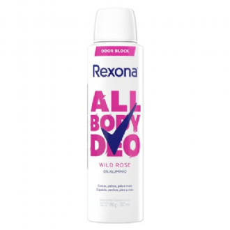 DESODORANTE AEROSSOL REXONA ALL BODY DEO WILD ROSE 150ML SPRAY