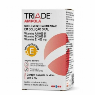 SUPLEMENTO ALIMENTAR TRIADE AMPOLA 3ML