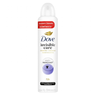 DESODORANTE ANTITRANSPIRANTE AEROSOL DOVE INVISIBLE CARE COM 250ML