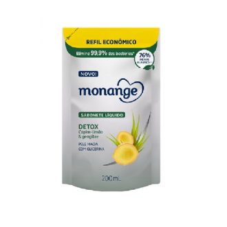 SABONETE L�QUIDO MONANGE DETOX REFIL 200ML
