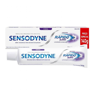 KIT CREME DENTAL SENSODYNE R�PIDO AL�VIO 140G