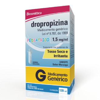 DROPROPIZINA GENRICO PEDITRICO XAROPE 1,5 MG/ML 120ML BIOSINTTICA ACH