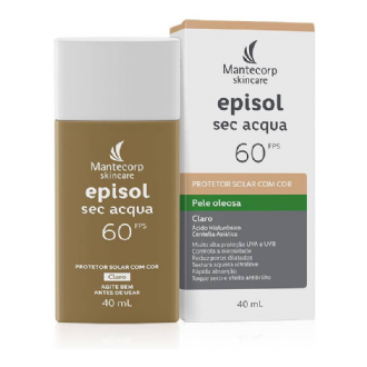 Mantecorp - Protetor Solar Episol Sec Acqua FPS 60 Claro - Base Aquosa Ultraleve 40ML