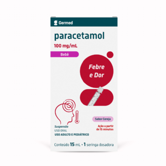 PARACETAMOL 100MG/ML GOTAS 15ML GERMED