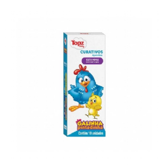 CURATIVO TOPZ BABY GALINHA PINTADINHA 10UN