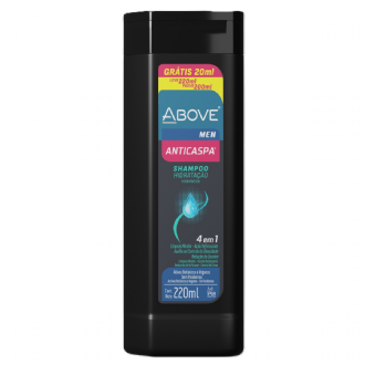 SHAMPOO ABOVE MASCULINO ANTICASPA 4 EM 1 220ML