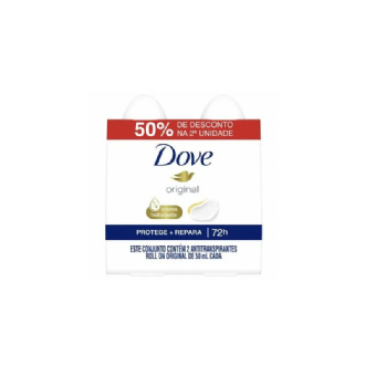 KIT DESODORANTES ROLL-ON DOVE ORIGINAL FEMININO 50ML 2 UN.