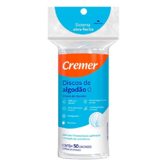 ALGOD�O EM DISCO CREMER COM 50 UNIDADES