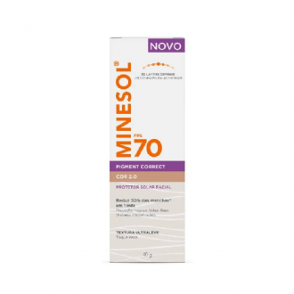 PROTETOR SOLAR MINESOL PIGMENT CORRECT FPS 70 2.0 40G