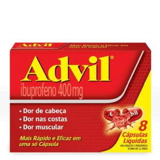 ADVIL 400MG 8 CPSULAS