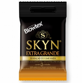PRESERVATIVO BLOWTEX SKYN EXTRA GRANDE 3 UNIDADES