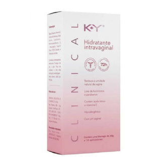 HIDRATANTE INTRAVAGINAL K-Y CLINICAL 30G + 10 APLICADORES K-Y