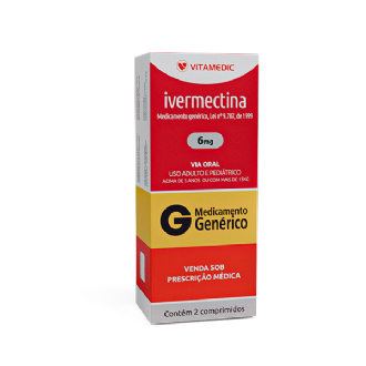 IVERMECTINA GENERICO 6MG 2 COMPRIMIDOS VITAMEDIC