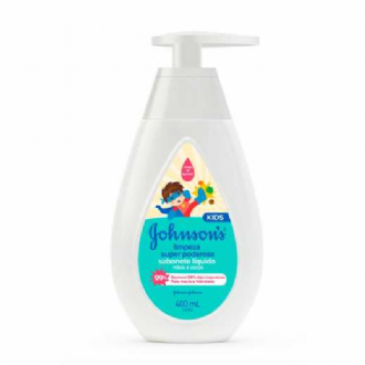 SABONETE LQUIDO JOHNSONS KIDS LIMPEZA SUPER PODEROSA 400ML