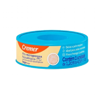 FITA MICROPOROSA CREMER PELES SENS�VEIS 1,2CM X 4,5M