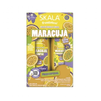 KIT SHAMPOO 325ML + CONDICIONADOR 200ML SKALA MARACUJA