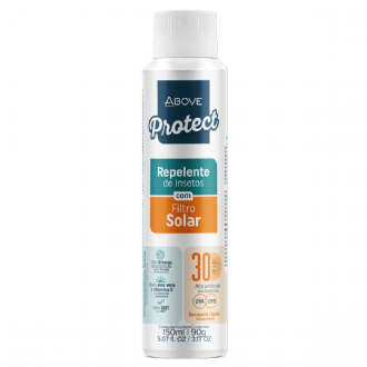 REPELENTE AEROSSOL COM FILTRO SOLAR FPS30 ABOVE PROTECT 150ML  