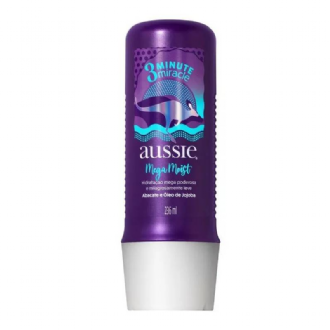CREME DE TRATAMENTO AUSSIE 3 MINUTOS MIRACLE MEGA MOIST 236ML