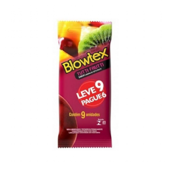 PRESERVATIVO BLOWTEX TUTTI FRUTTI LEVE 9 PAGUE 6 UNIDADES