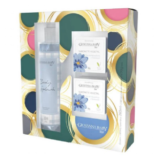 Kit Giovanna Baby Blue Body Splash 260ml+2 Sabonetes