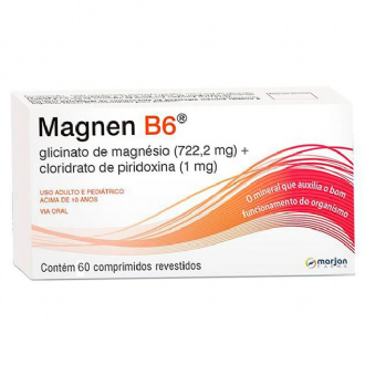 MAGNEN B6 SUPLEMENTO VITAMNICO COM 60 COMPRIMIDOS