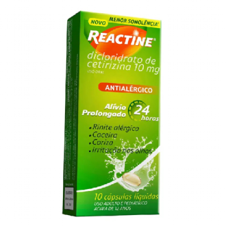 REACTINE 10MG 10 CAPSULAS