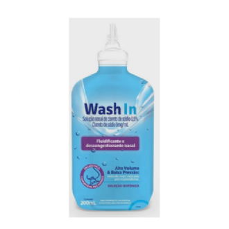 WASH IN SOLUO NEBULIZAO E LAVAGEM DE FERIMENTOS CLORETO SDIO 0,9% 200ML