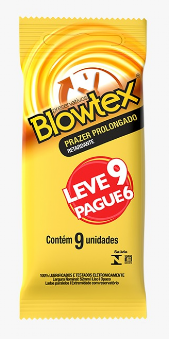 PRESERVATIVO BLOWTEX RETARDANTE LEVE 9 PAGUE 6