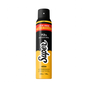 DESODORANTE SUPER WOOD MEN 250ML LEVE MAIS PAGUE MENOS