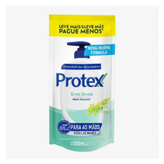 SABONETE LIQUIDO PROTEX ERVA DOCE PARA M�OS REFIL 500ML