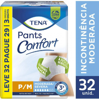 Fralda Geri�trica Tena Pants Confort P/M 32 Unidades