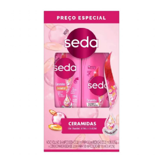 KIT SHAMPOO SEDA 300ML + CONDICIONADOR 190ML CERAMIDAS
